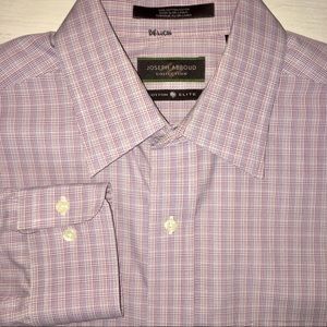 Joseph Abboud Mens Plaid Long Sleeve Button Shirt